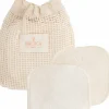 Online Bachca 7 carrés démaquillants réutilisables + filet de lavage