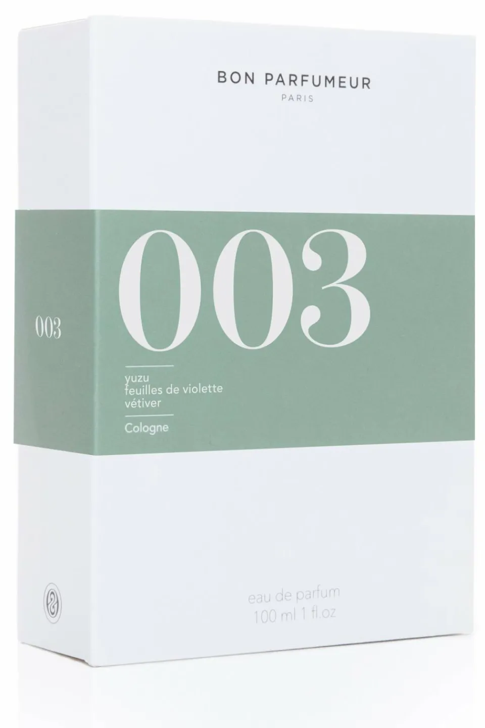 Bon Parfumeur Paris 003 Yuzu feuille de violette vétiver Eau de Cologne