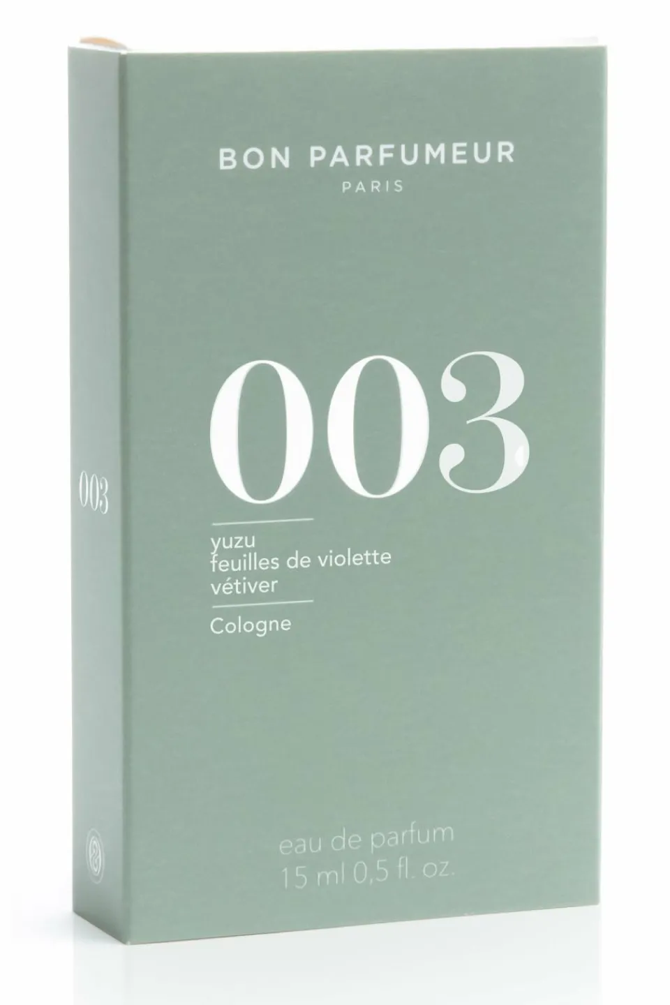 Bon Parfumeur Paris 003 Yuzu feuille de violette vétiver Eau de Cologne