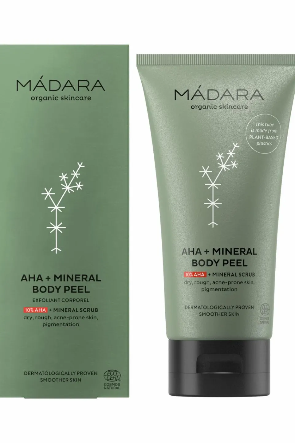 Best Mádara Cosmetics AHA+MINERAL Exfoliant corporel