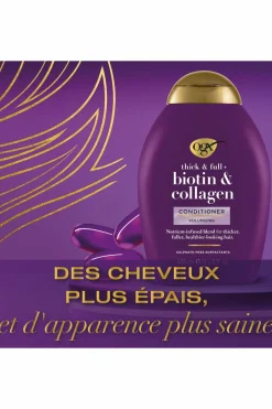 Clearance OGX Après-shampoing revitalisant à la biotine et au collagène