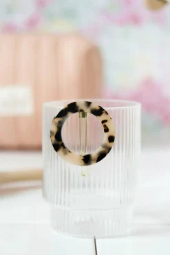 Bachca Barrette ronde Ecaille