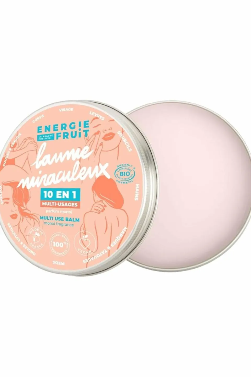 Energie Fruit Baume miraculeux bio 10-en-1 parfum Monoï