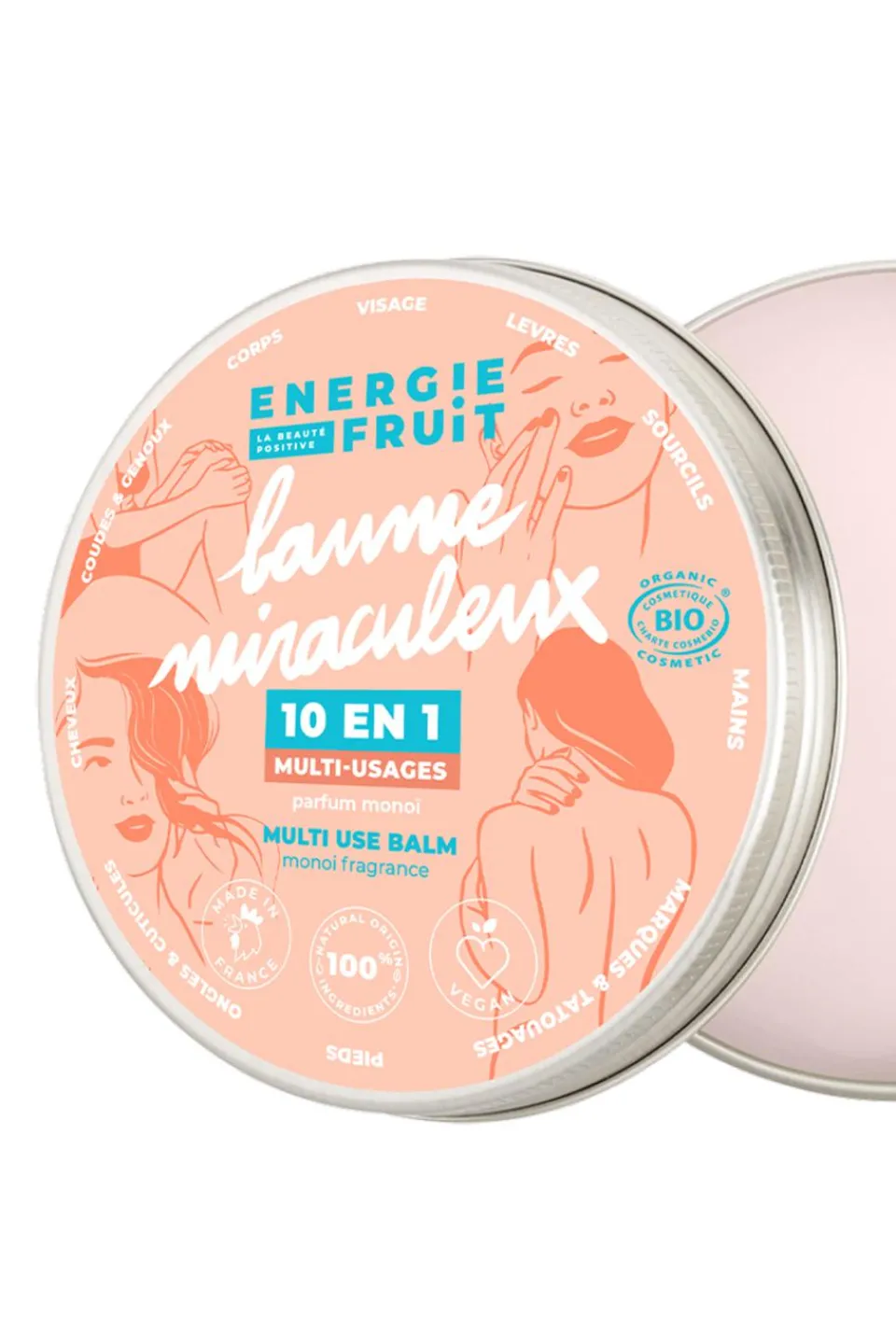 Energie Fruit Baume miraculeux bio 10-en-1 parfum Monoï