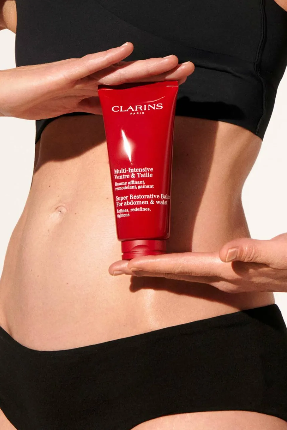 New Clarins Baume remodelant ventre et taille Multi-Intensive