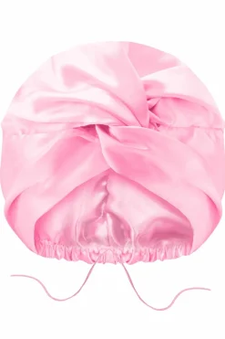 New GLOV Bonnet double épaisseur en satin rose