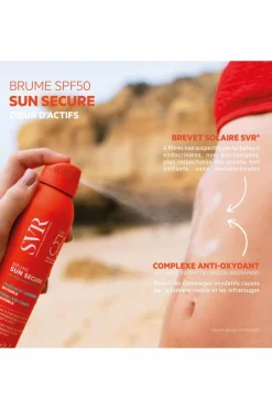 New SVR Brume solaire invisible & biodégradable SPF50 Sun Secure