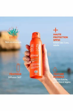 New SVR Brume solaire invisible & biodégradable SPF50 Sun Secure