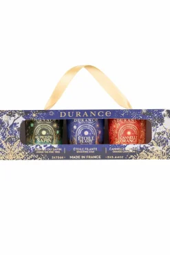Online Durance Coffret 3 bougies Au Pied du Sapin, Étoile Filante & Cannelle Orange