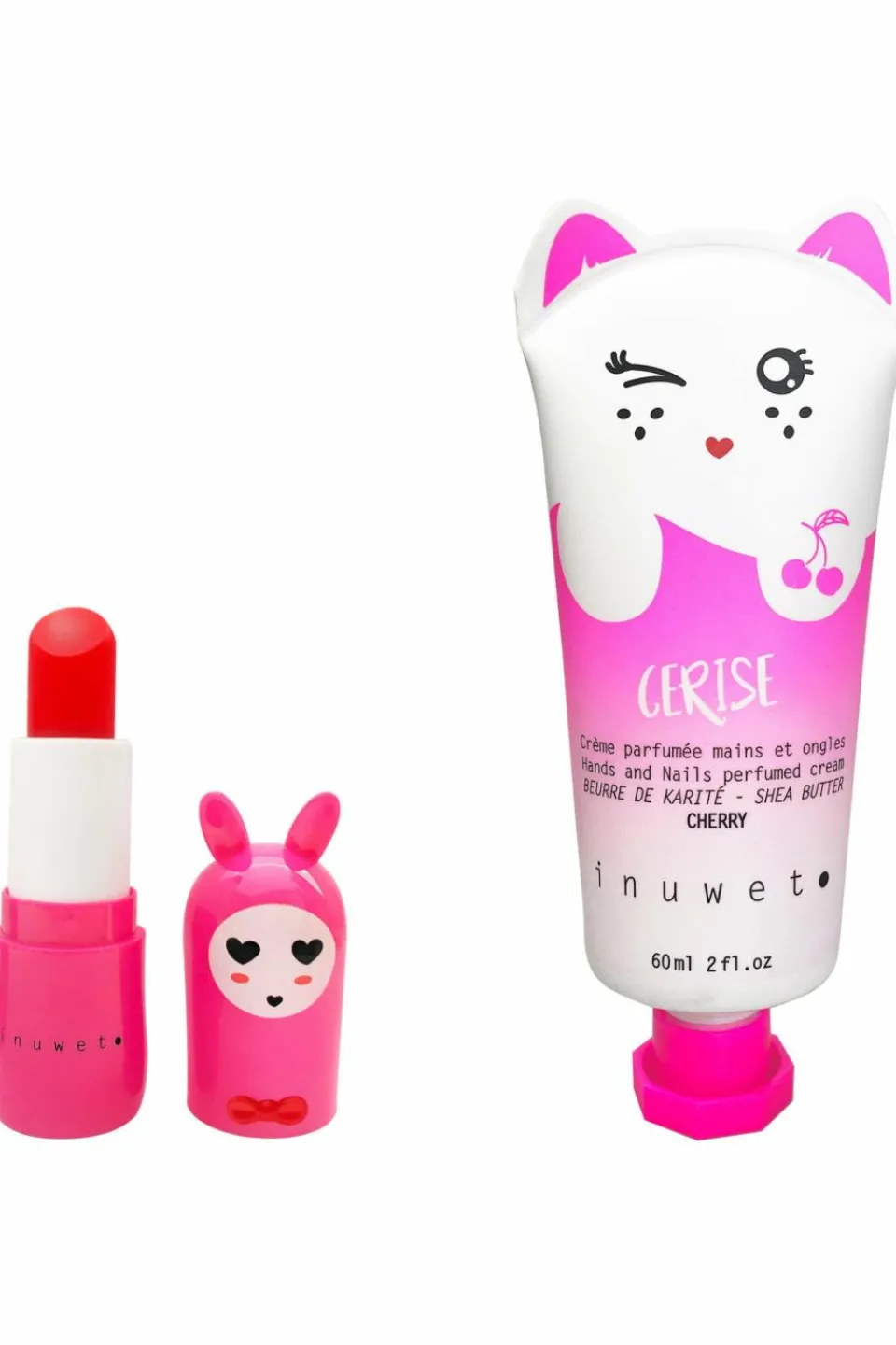 Best Inuwet (In Unicorn We Trust) Coffret crème mains & baume à lèvres cerise