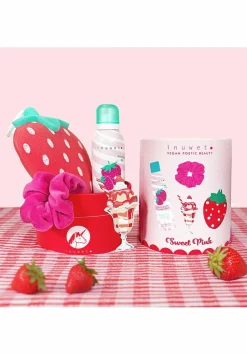 Outlet Inuwet (In Unicorn We Trust) Coffret mousse de bain, éponge & chouchou Fraise