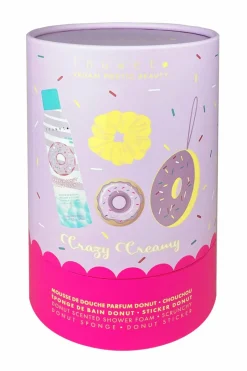 Inuwet (In Unicorn We Trust) Coffret mousse de bain, éponge & chouchou Donuts