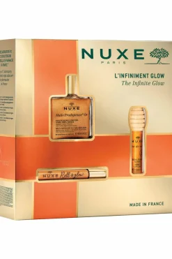 Hot Nuxe Coffret Noël huiles prodigieuses glow avec un soin offert