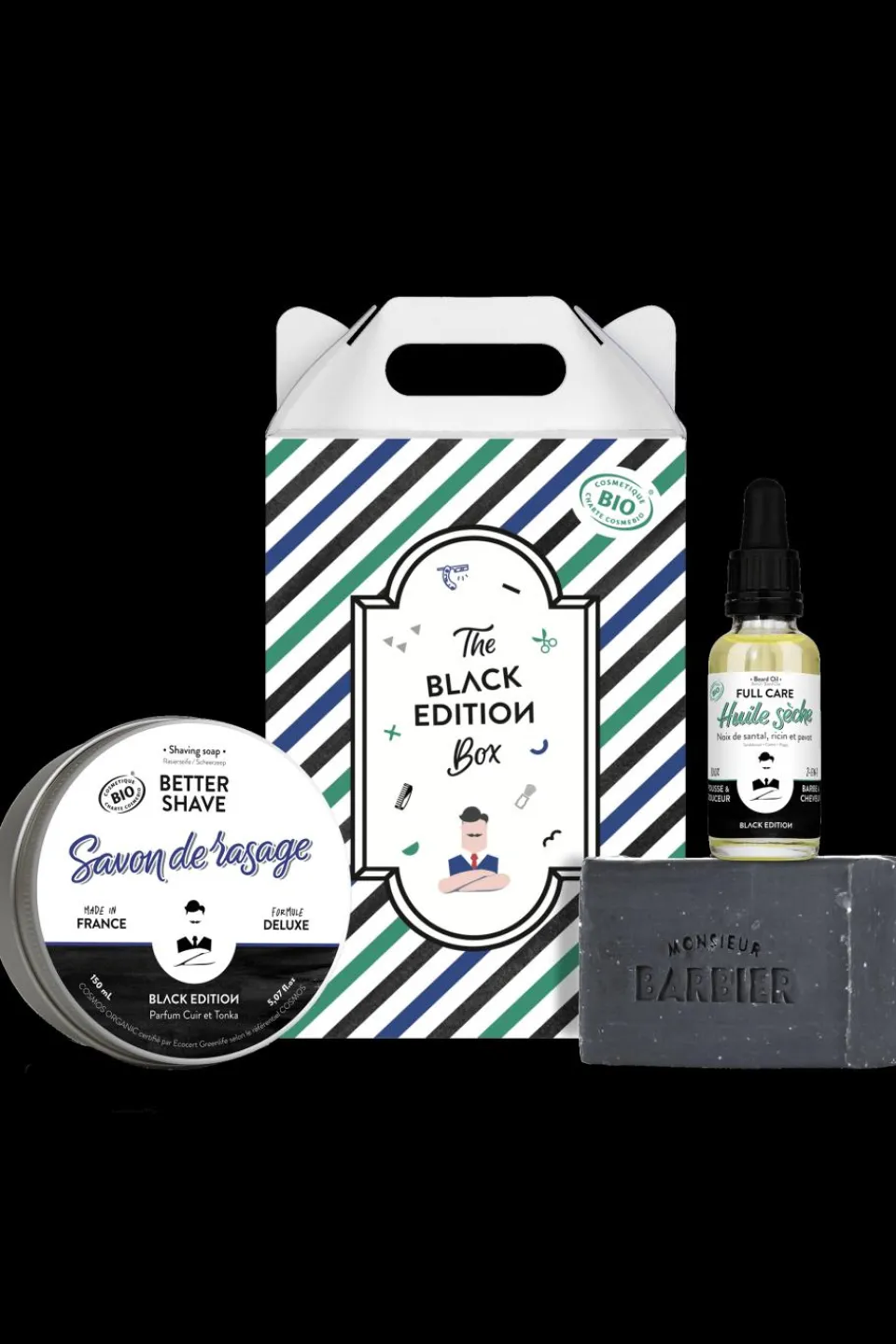 Best Monsieur Barbier Coffret soin visage pour homme Black Edition