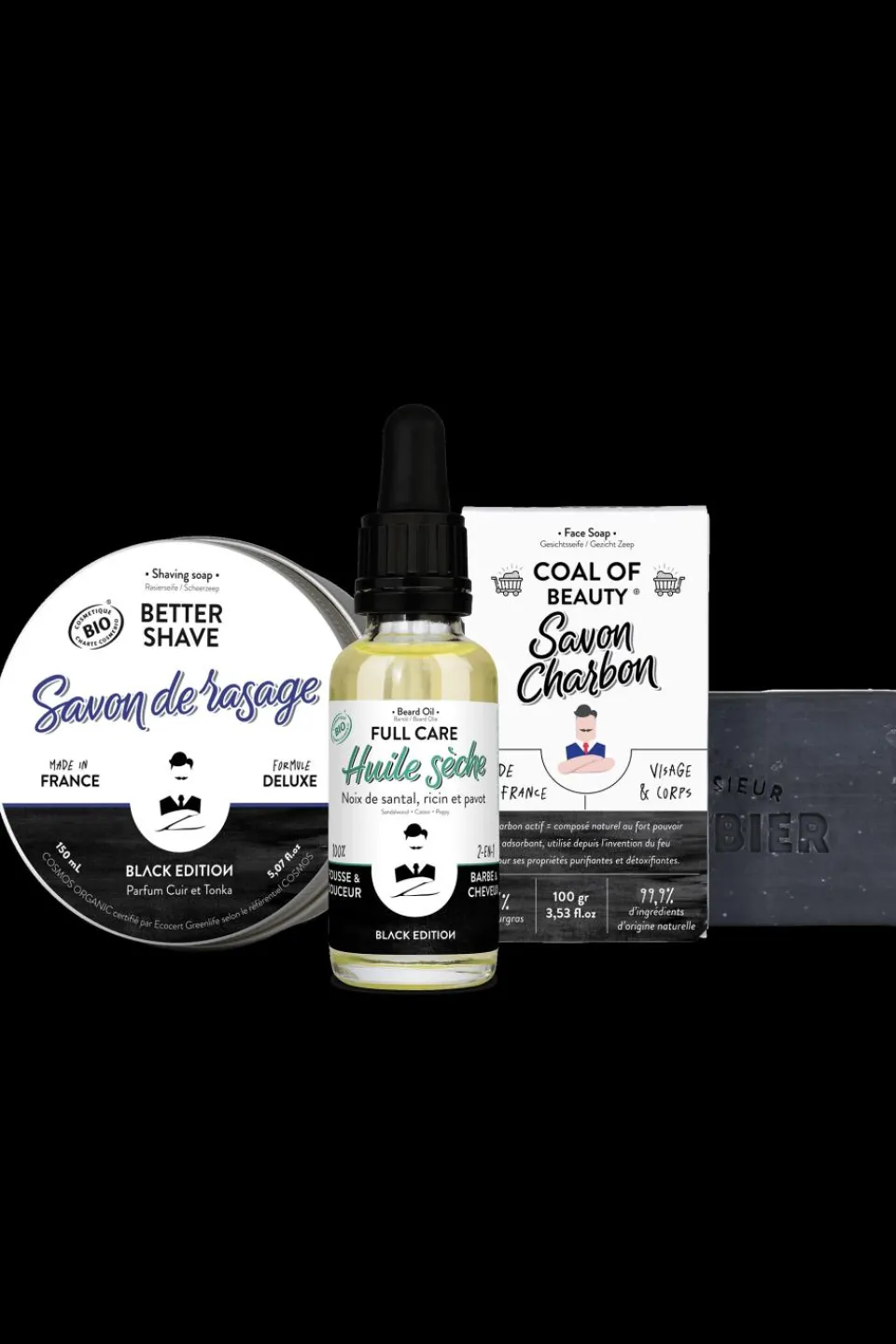 Best Monsieur Barbier Coffret soin visage pour homme Black Edition