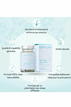 Outlet Omum Compléments Alimentaires croissance cheveux Mon Coup de Pousse Nutricosmétique