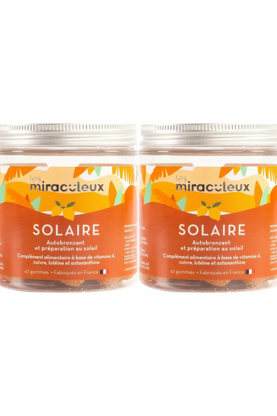 Outlet Mium Lab ex Les Miraculeux Compléments alimentaires gummies Solaire préparation au bronzage