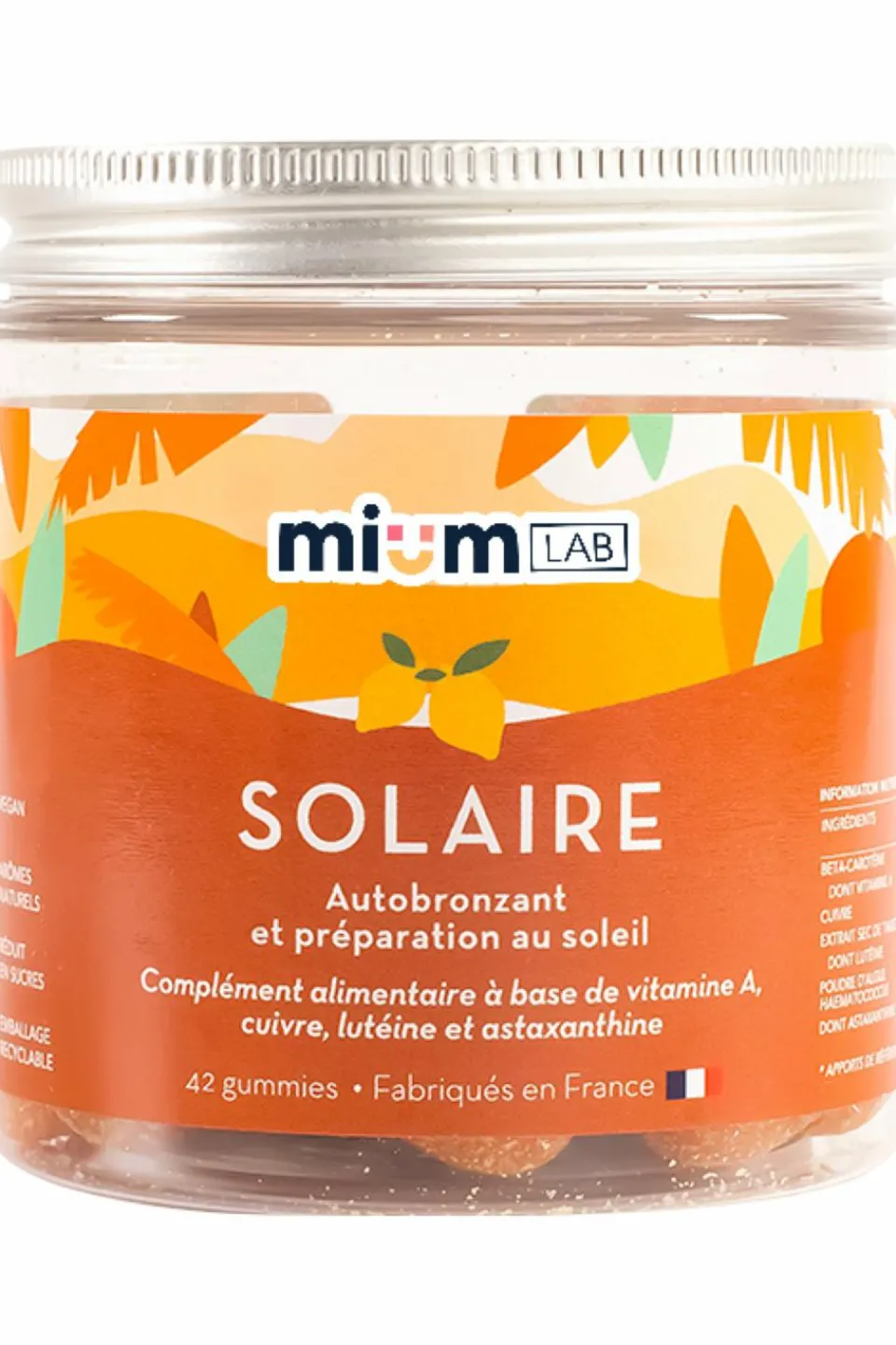 Outlet Mium Lab ex Les Miraculeux Compléments alimentaires gummies Solaire préparation au bronzage