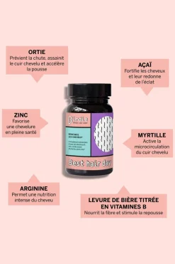 Clearance Birdie Compléments alimentaires réparation et pousse capillaire Best hair day