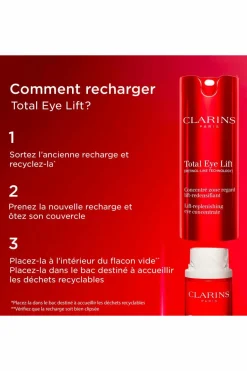 Outlet Clarins Contour des yeux anti-âge Total Eye Lift rechargeable
