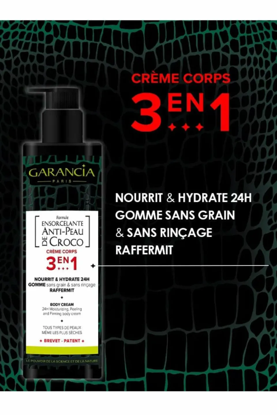 Online Garancia Crème corps 3-en-1 Formule Ensorcelante Anti-Peau de Croco®