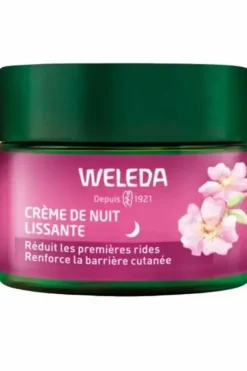 Hot Weleda Crème de Nuit lissante Rose musquée & Thé blanc