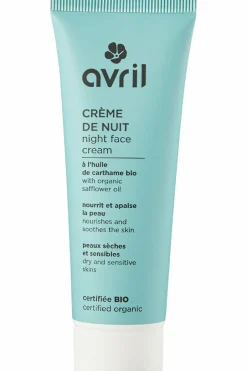 Hot Avril Crème de nuit peaux sèches et sensibles bio