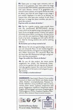 Best Monsieur Barbier Crème de rasage Better-Shave