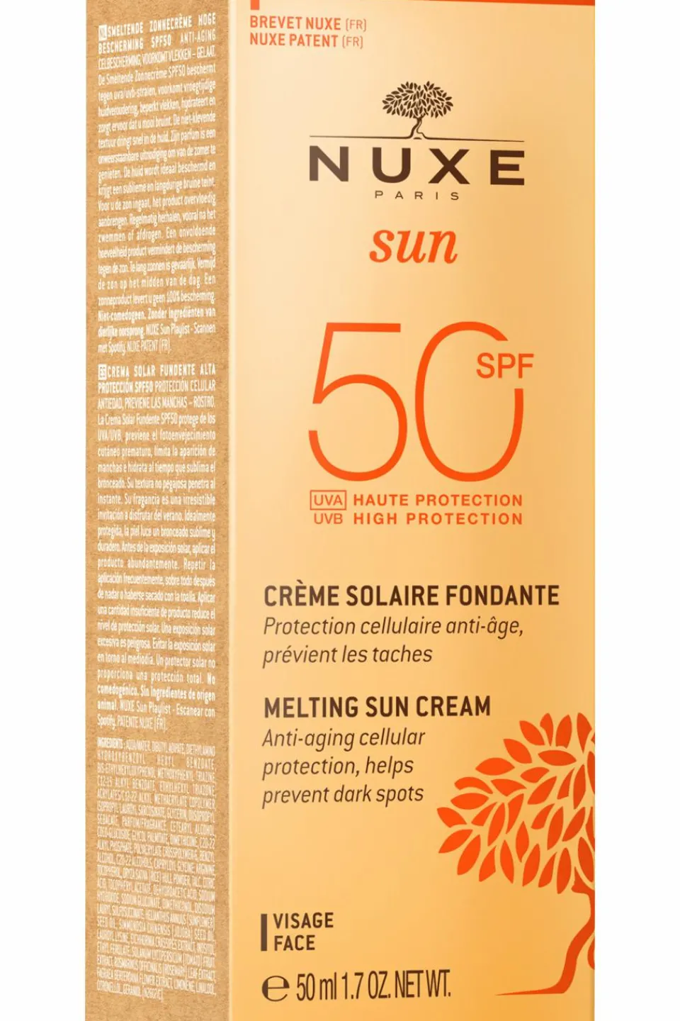 New Nuxe Crème fondante visage haute protection SPF50 Sun