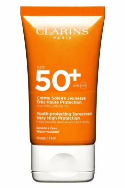 Hot Clarins Crème solaire jeunesse visage SPF 50+