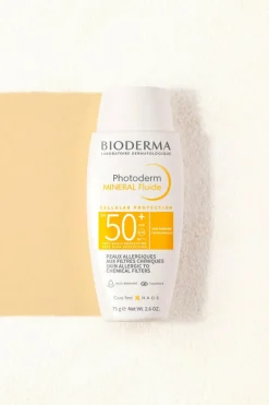 Hot Bioderma Crème solaire peaux allergiques Photoderm Minéral Fluide SPF50+