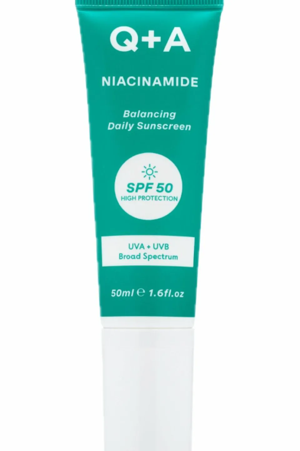 Sale Q+A Crème solaire visage équilibrante à la niacinamide SPF50