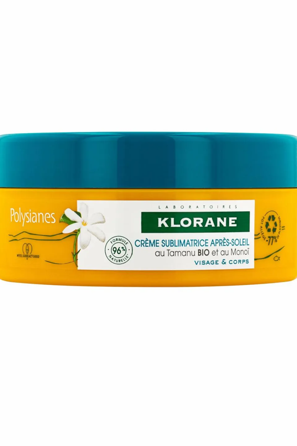 Klorane Crème sublimatrice après-soleil au Tamanu bio et Monoï