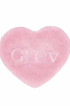 Outlet GLOV Disques cosmétique réutilisable en forme de coeur rose