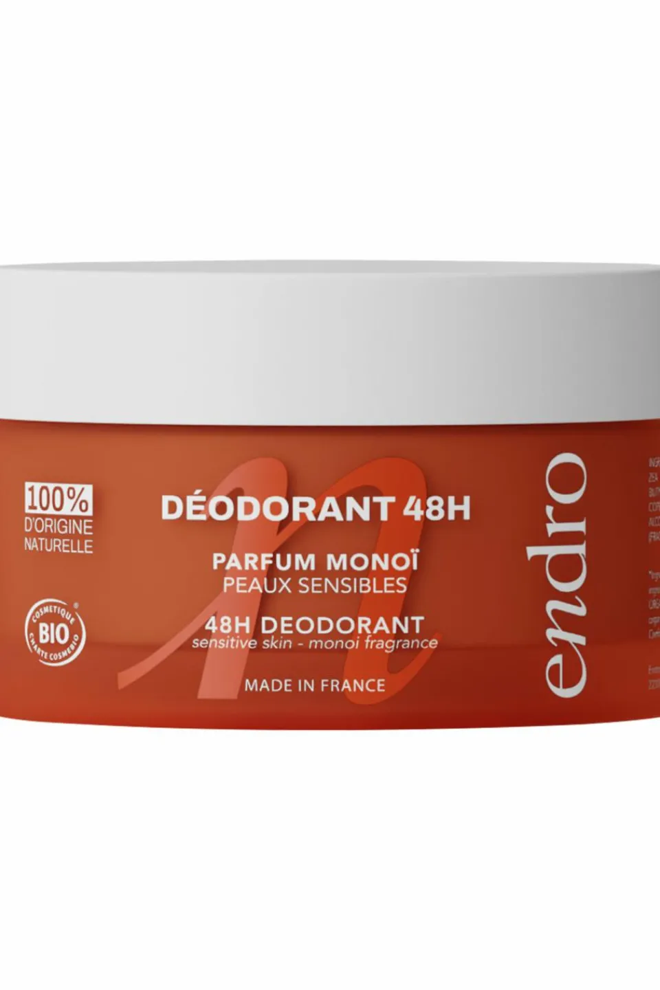 New Endro Déodorant baume 48h monoï