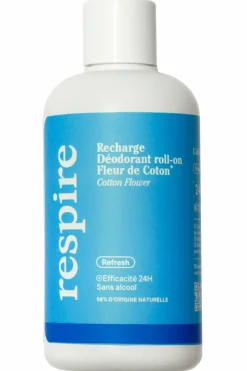 Sale Respire Déodorant roll-on Fleur de coton rechargeable