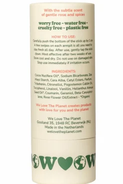 New WE LOVE THE PLANET Déodorant stick Sweet Rose
