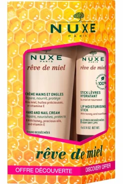 Hot Nuxe Duo crème mains et stick lèvres Rêve de Miel