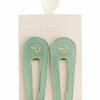 Clearance Bachca Duo de barrettes vert d’eau