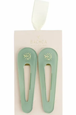 Clearance Bachca Duo de barrettes vert d’eau