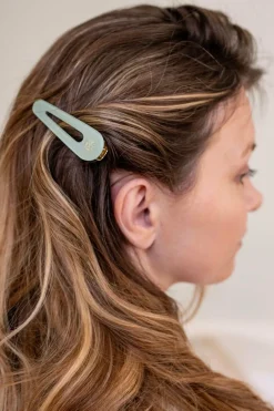 Clearance Bachca Duo de barrettes vert d’eau