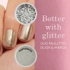 Clearance Manucurist Duo de poudre à effet et paillettes Silver edition