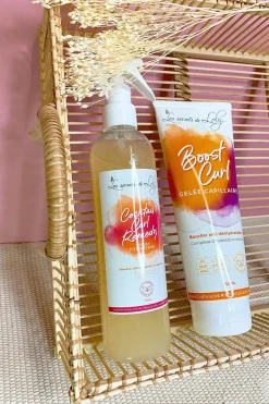 New Les Secrets de Loly Duo de soins sans rinçage hydratant et réparateur pour cheveux secs et abîmés