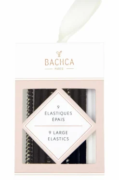 Clearance Bachca Elastiques Epais Noirs x9
