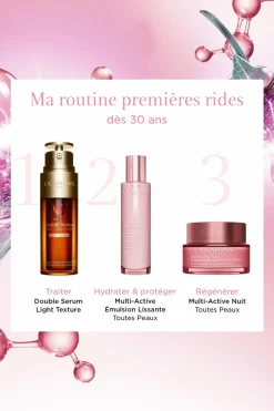 Clearance Clarins Emulsion lissante Multi-Active tous types de peaux