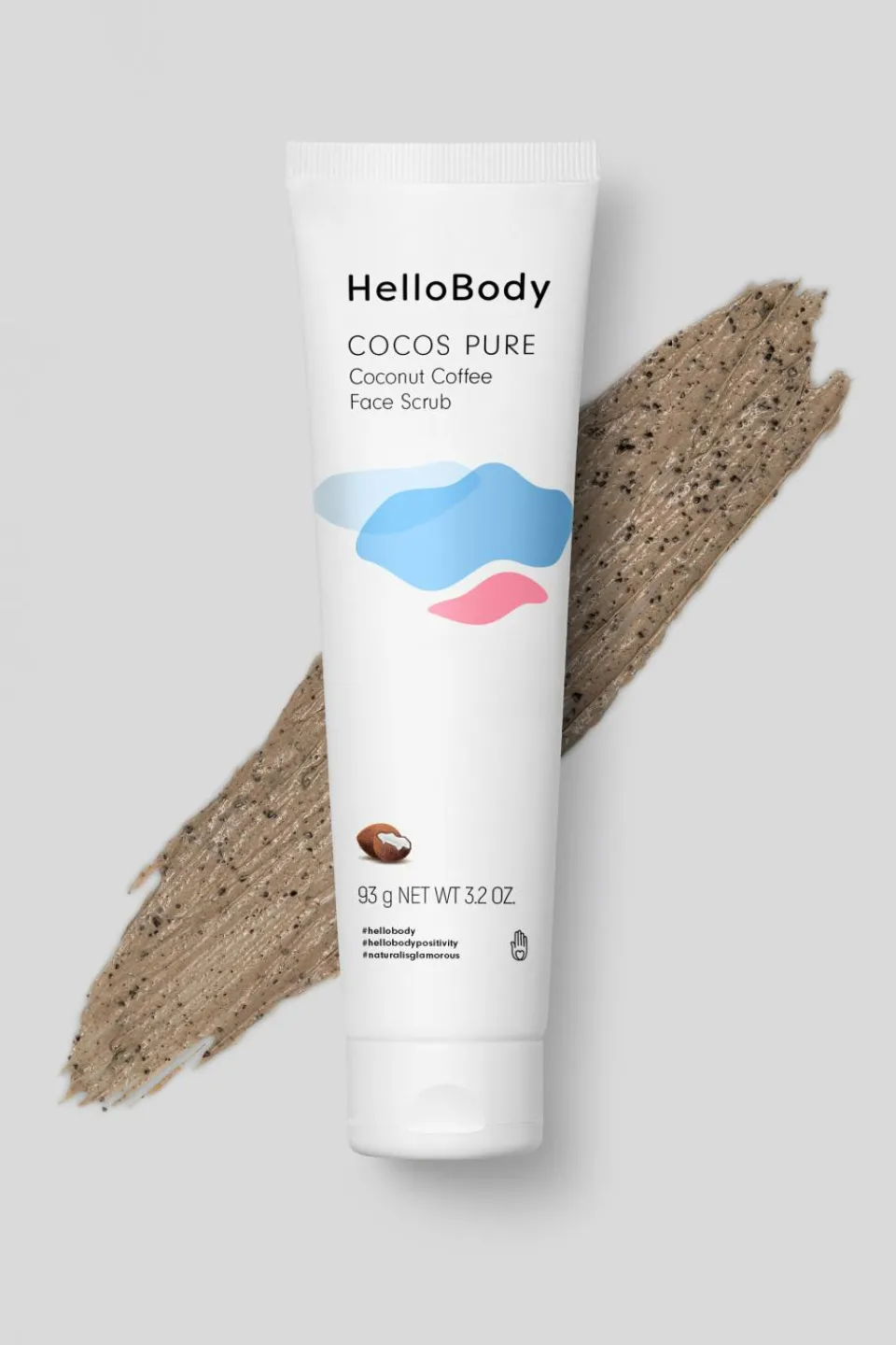 HelloBody Exfoliant visage au café Cocos Pure