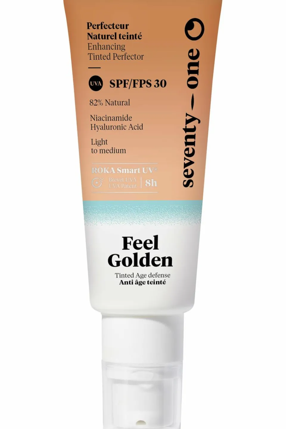 Best Seventy One Percent Fluide Teinté Perfecteur Naturel SPF30 Feel Golden