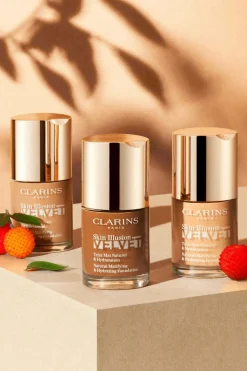 Outlet Clarins Fond de teint effet mat naturel & hydratation Skin Illusion Velvet