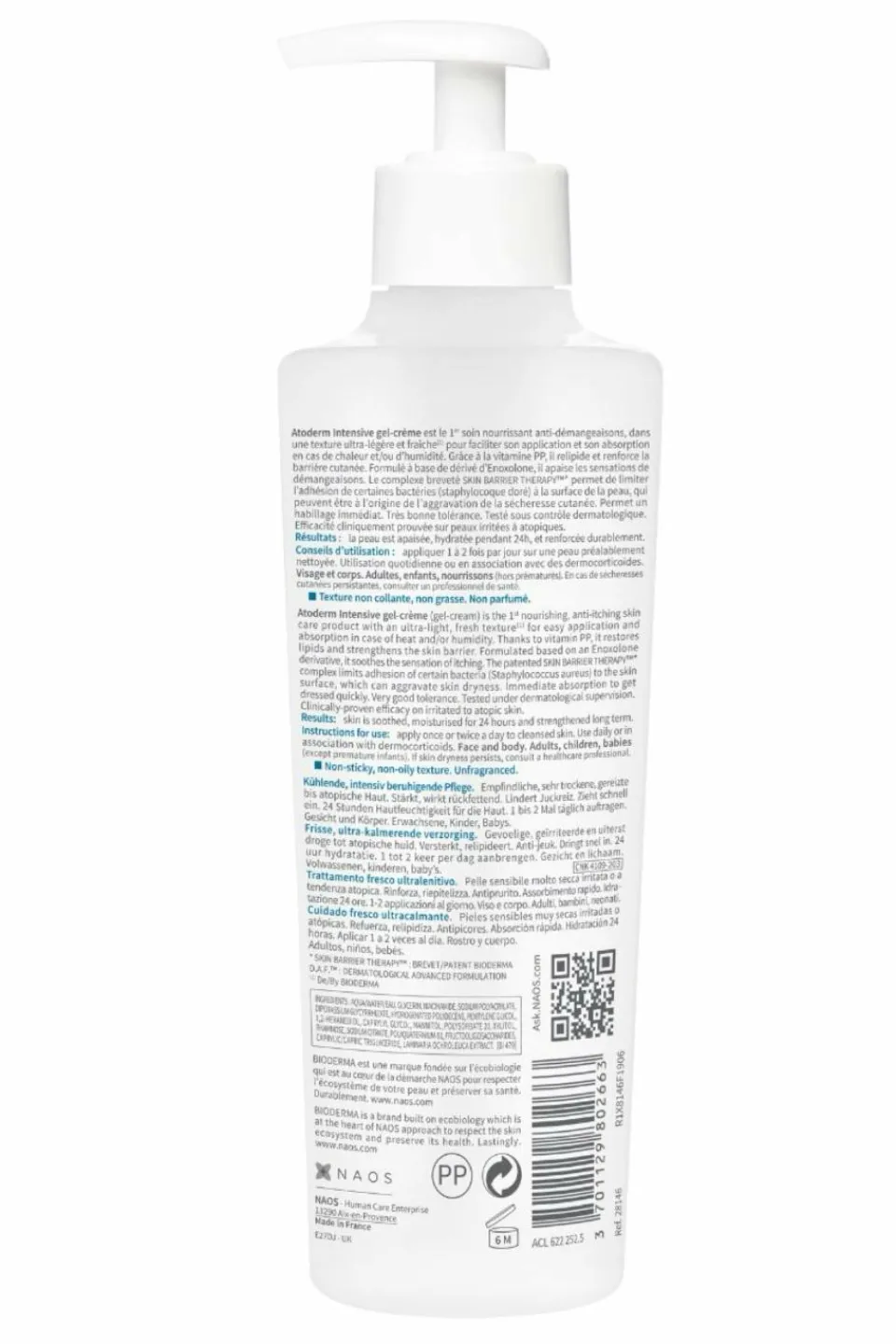 Outlet Bioderma Gel crème visage & corps Atoderm Intensive