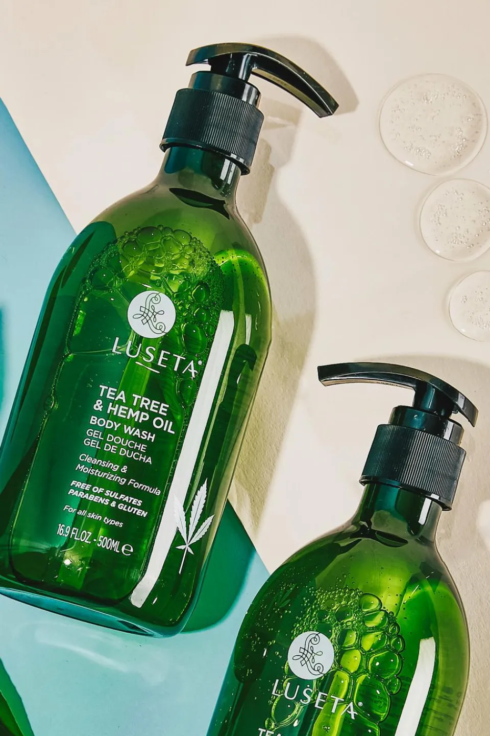 Sale Luseta Gel douche à l’huile d’arbe à thé et au chanvre